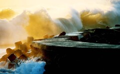 太東海岸の大波