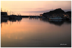 外房よいとこ　大原漁港の夜明け