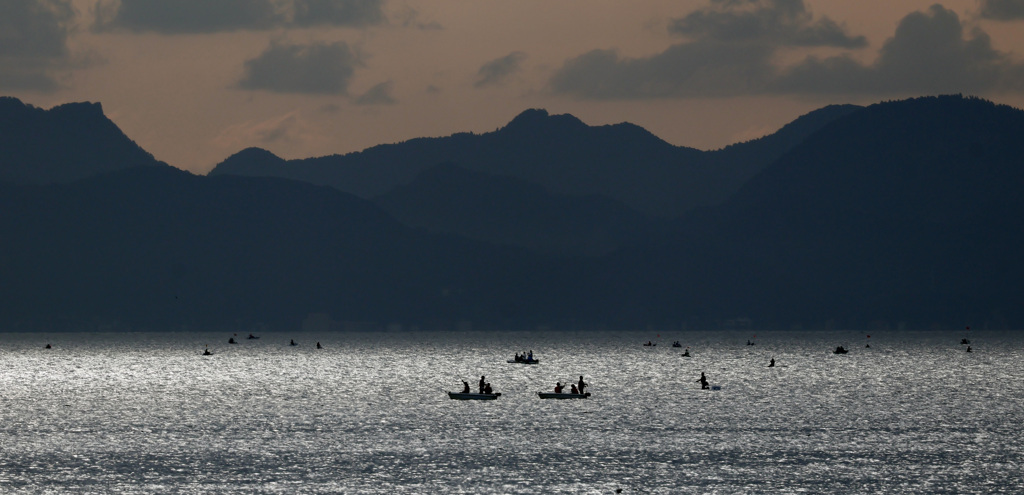 東京湾　遠景は房総半島