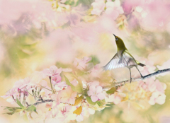 春の屏風