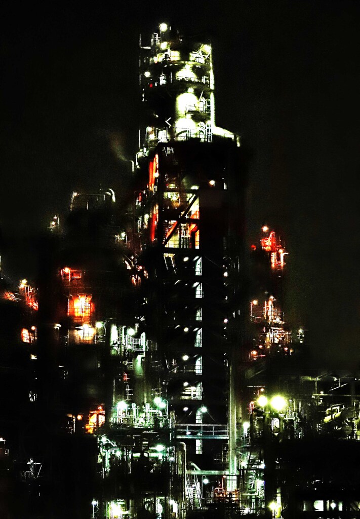 横浜夜景２･･･臨海工場