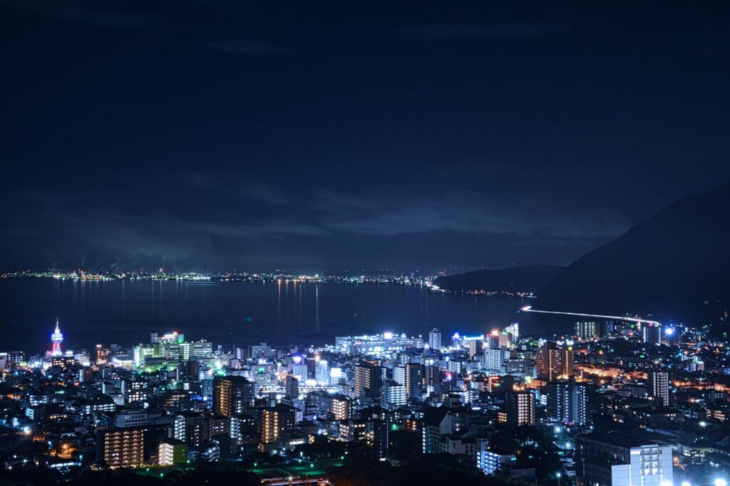 十文字原展望台夜景