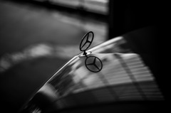 Mercedes with reflection
