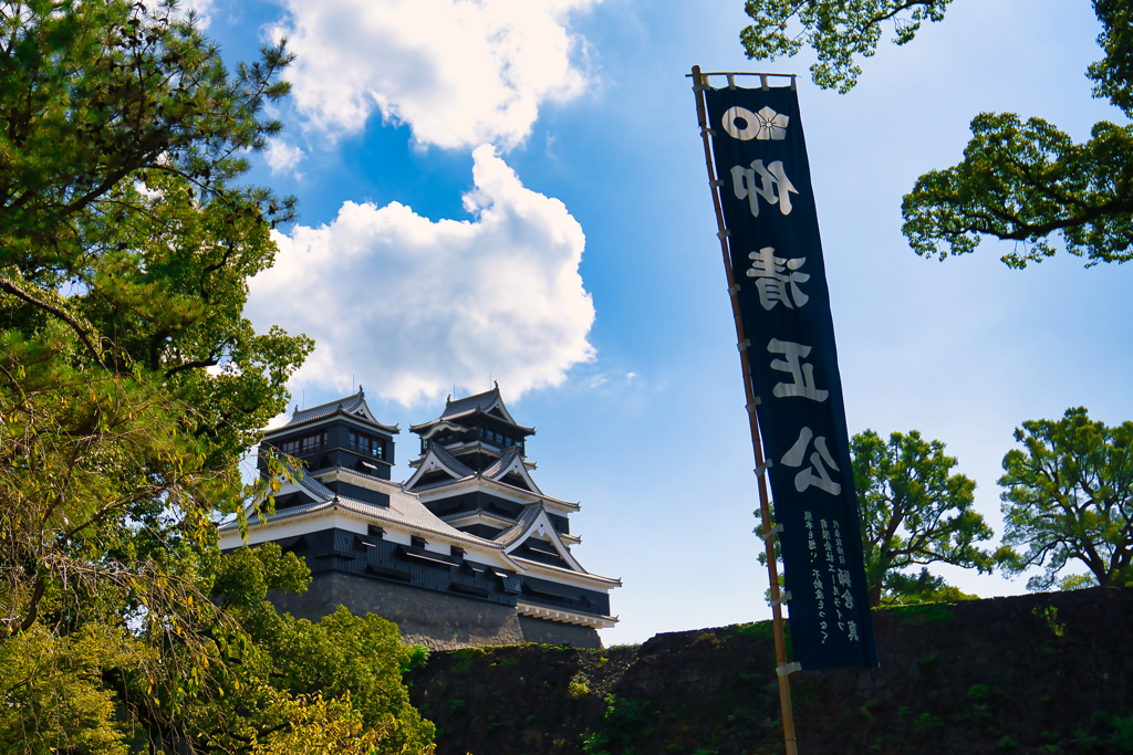 加藤神社からの熊本城