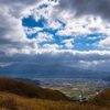 阿蘇、雲からの木漏れ日