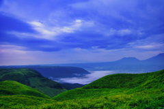 大観峰の朝