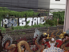 タイの中華系の門。