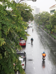 歩道橋からパシャっと。