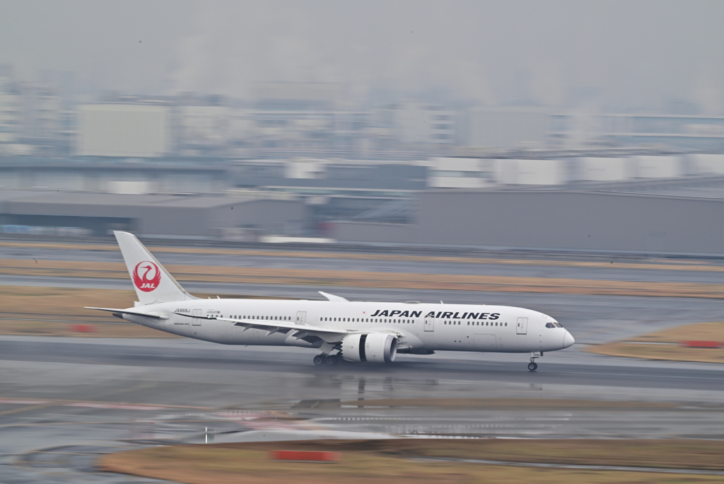 JAL B787 着陸