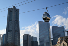 ランドマークタワーとゴンドラ
