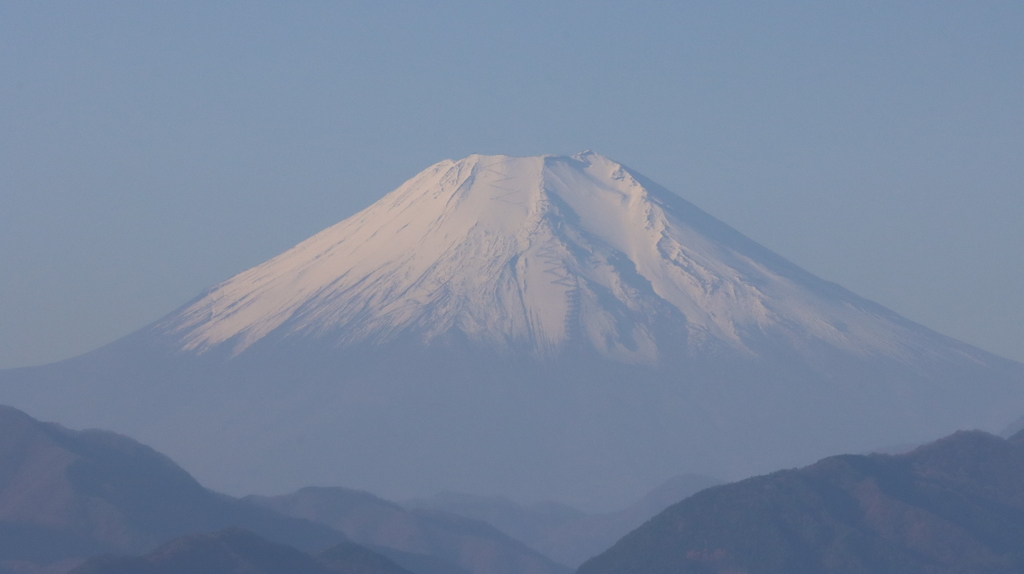 高尾山から見た富士山