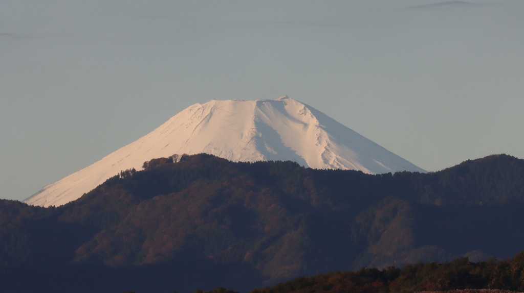 朝一の富士山