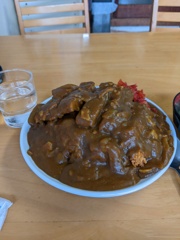 みたか食堂 カツカレー普通盛り