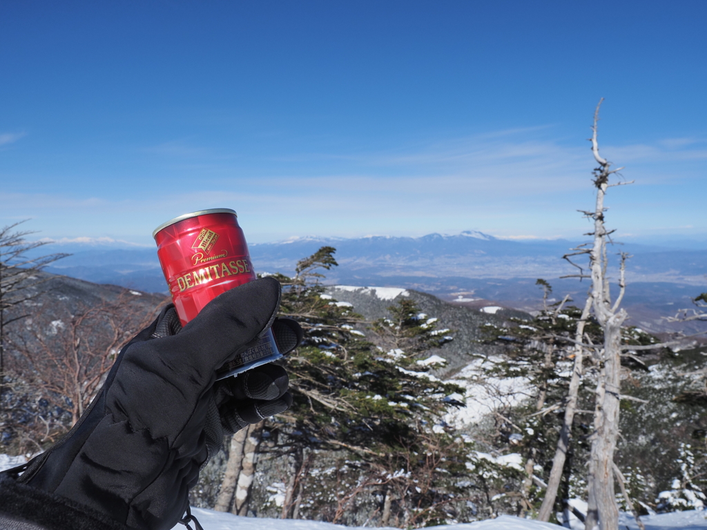 雪山に乾杯