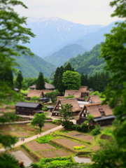 五箇山の合掌造り