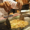仕事明けのお好み焼き