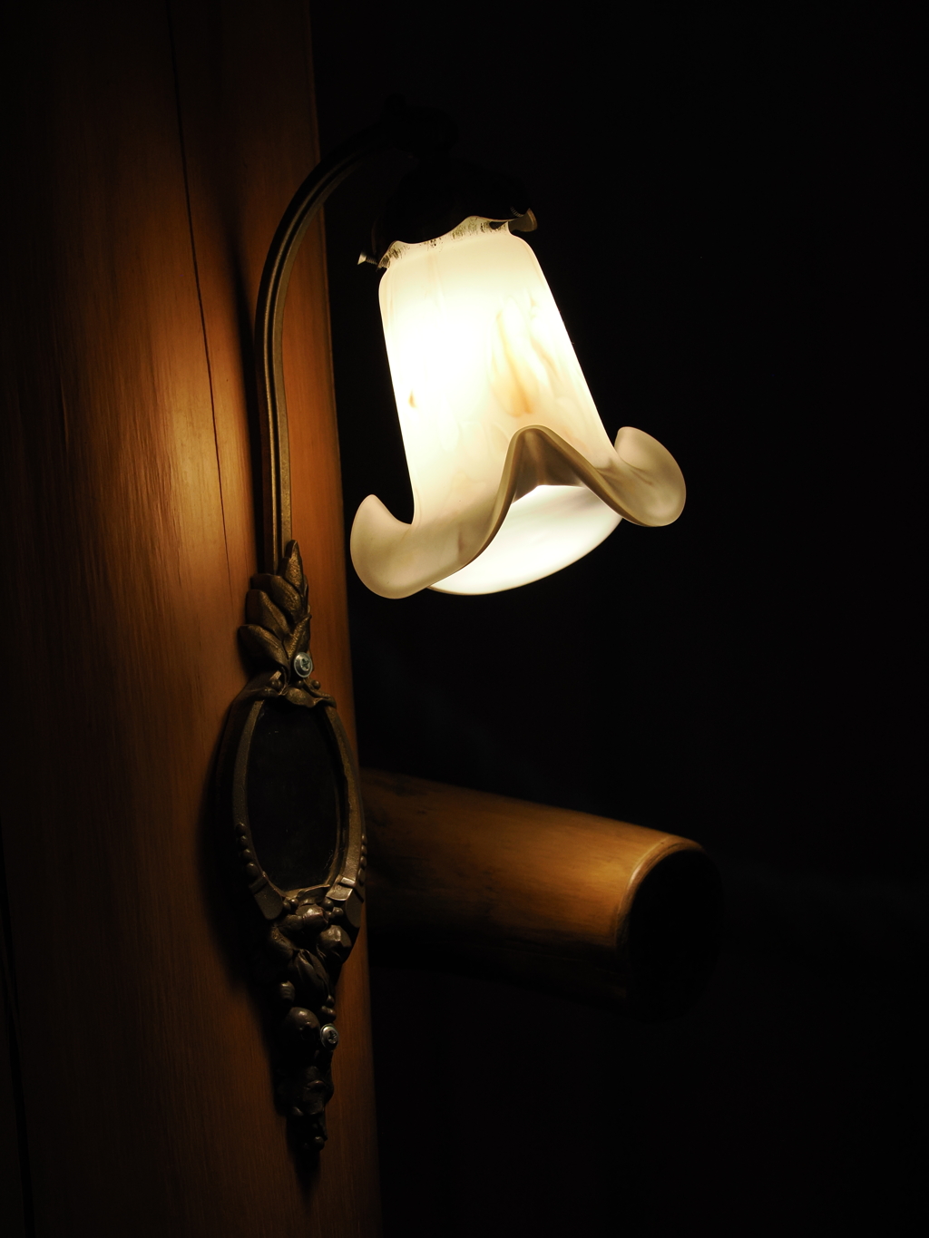 森の家のランプ