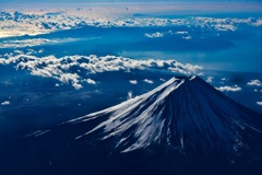 元旦・高度20000ftより富士を望む