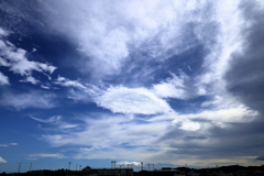 白い雲と青い空