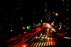札の辻の歩道橋から
