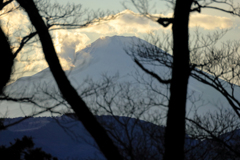 隙間から富士山