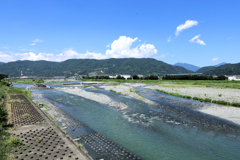 晴天の酒匂川