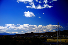 曇り隠れた富士山