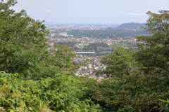 弘法山の散策　海まで見渡す