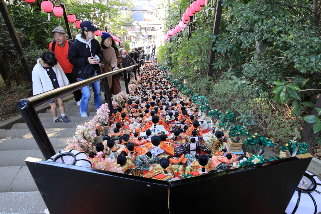 座間神社の春よこい　ひなまつり。