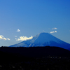 夕方に向かう富士