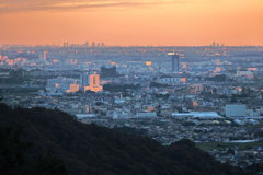 弘法山から眺める日の出