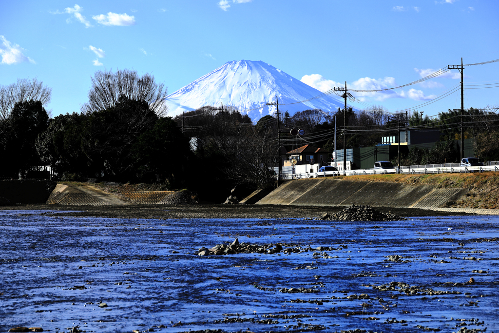 街中の富士山