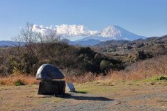 海の風から眺める富士山