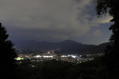 弘法山からの夜景　秦野盆地