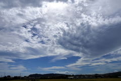河のように流れる雲
