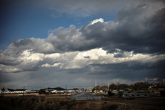 冬空と白い雲