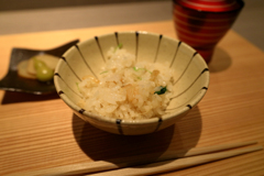 割烹　おい河にて土鍋御飯