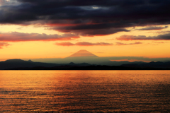 江ノ島からの眺める富士山