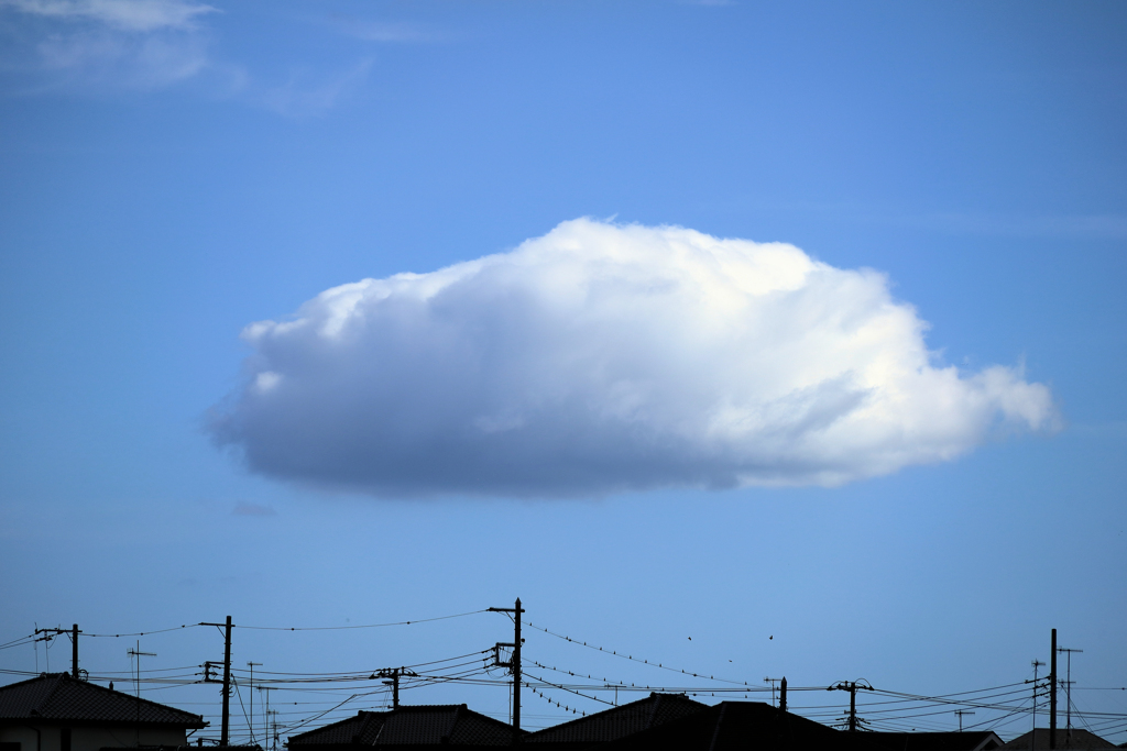 白い雲と青い空