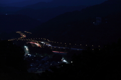 東名高速道路の夜景　遠影
