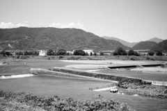 流れる河を鏡面仕上げ