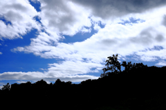 昼下がりの西の空