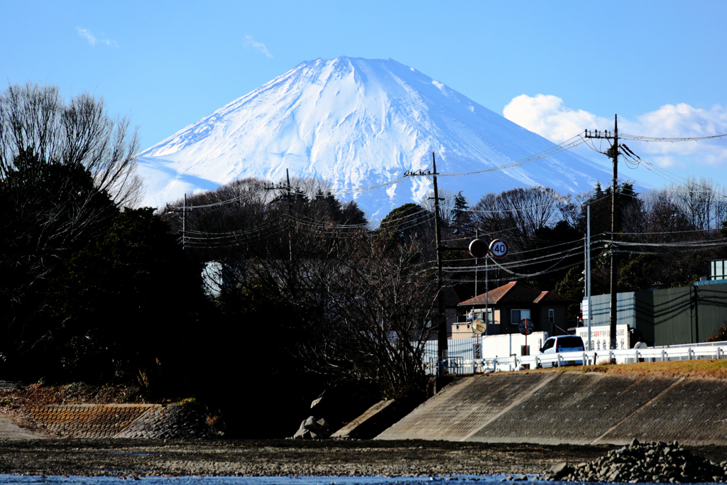 街中の富士山