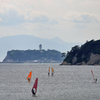 江ノ島と富士山