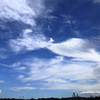 白い雲と青い空