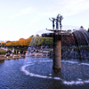 昭和記念公園の噴水から望む