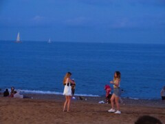 スペイン・バルセロナの海岸