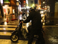 新宿・歌舞伎町のバイク