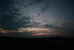 多摩川の夕暮れ