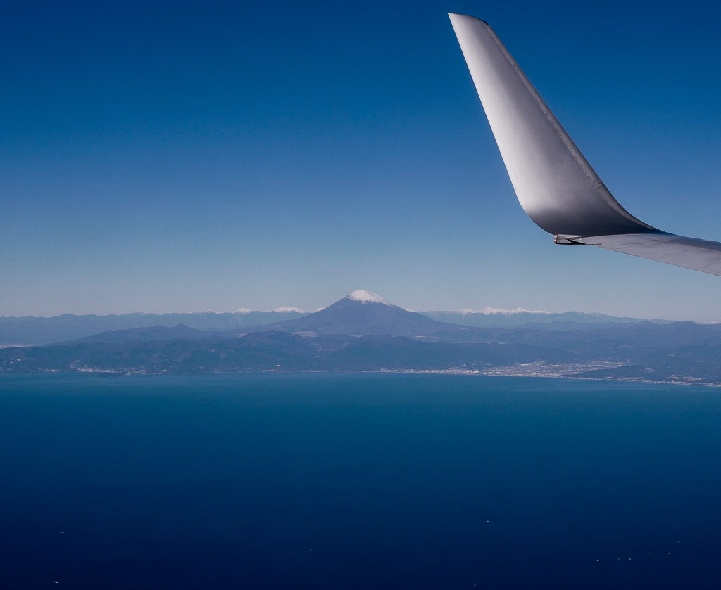 富士山　飛行機より